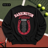 A photo of a black sweatshirt with 