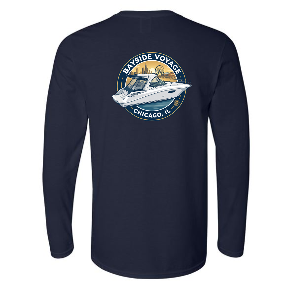 Custom Shirts - Bayside Voyage (Front and Back Design)