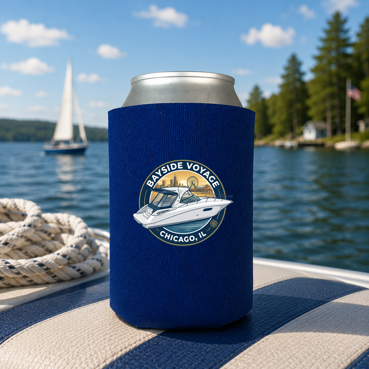 Custom Coozies - Bayside Voyage (Set of 24 - Regular & Slim)