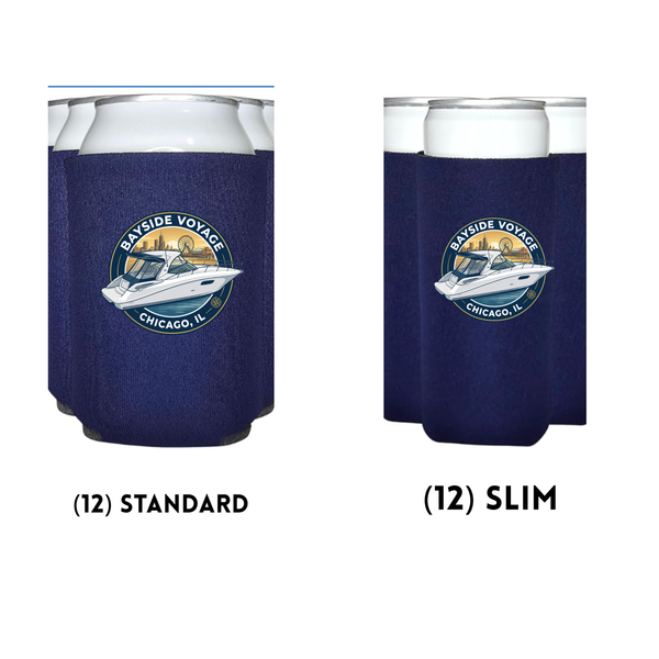 Custom Coozies - Bayside Voyage (Set of 24 - Regular & Slim)