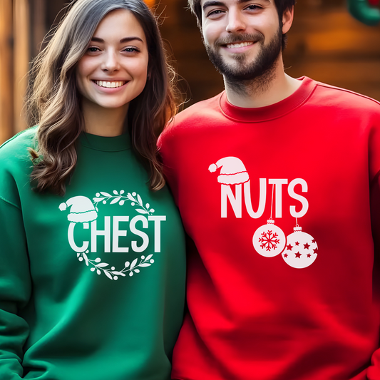 Chest Nuts Couples Sweatshirt Duo