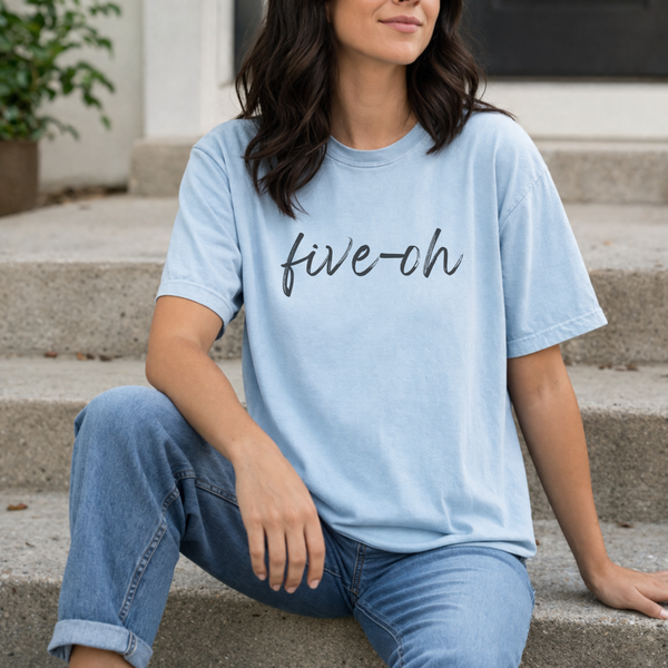 50th Birthday Tee - Five-Oh | Green