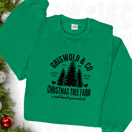 Green Griswold Christmas Tree Farm Sweatshirt