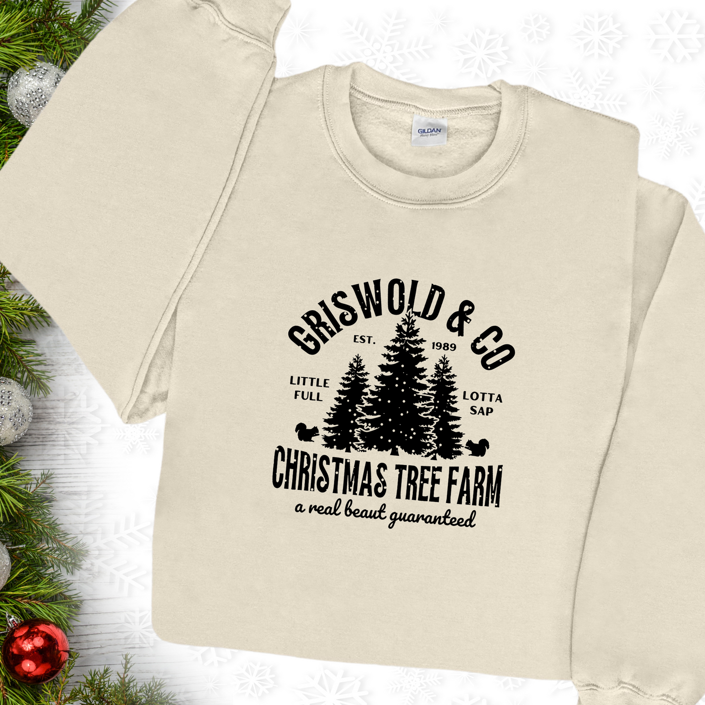 Red Griswold Christmas Tree Farm Sweatshirt