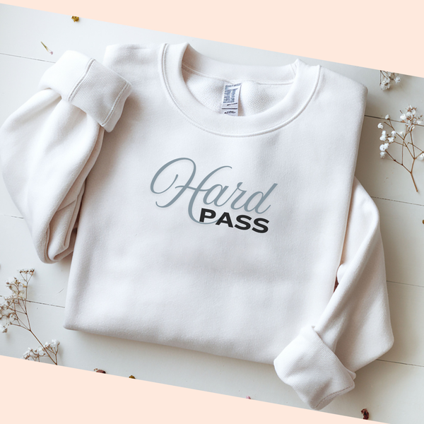 Hard Pass Sweatshirt (White)