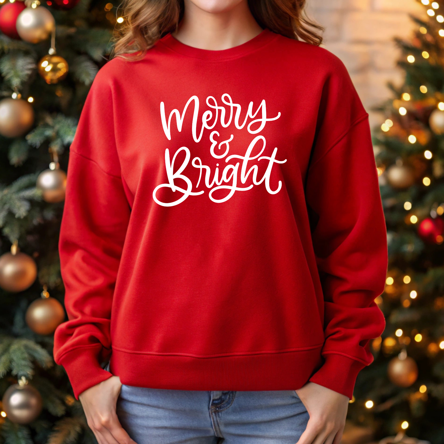 Merry & Bright Script Sweatshirt