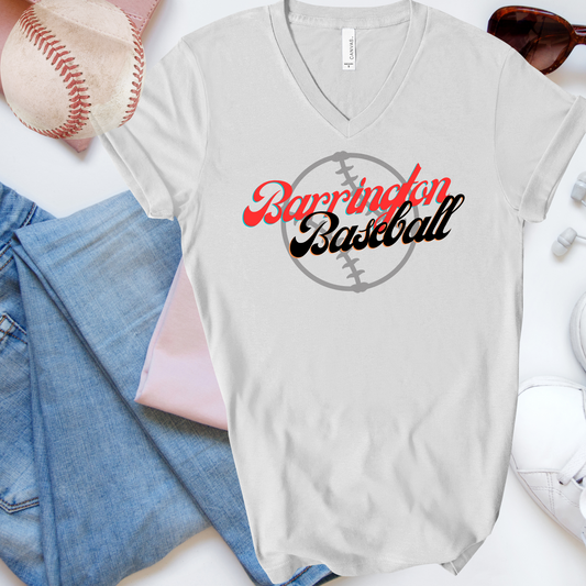 Barrington Baseball Women's Tee or Tank - Light Gray