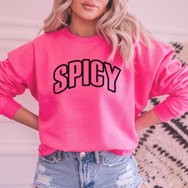 Spicy Sweatshirt - Pink or Gray