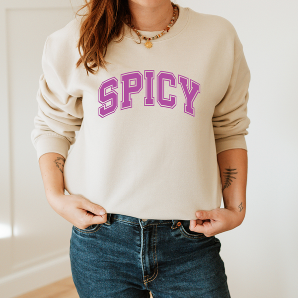 Spicy Sweatshirt - Sand or Black