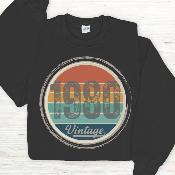 Custom Vintage Birthday Sweatshirt