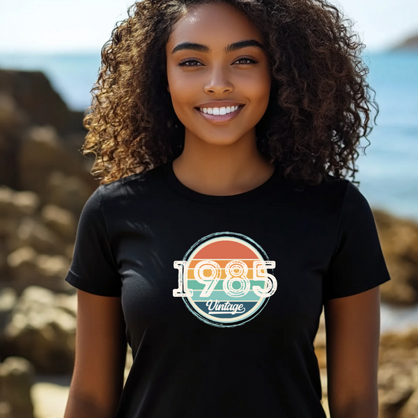 Custom Vintage Birth Year Tee Shirt