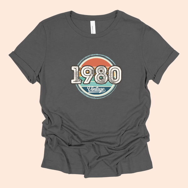 Custom Vintage Birth Year Tee Shirt