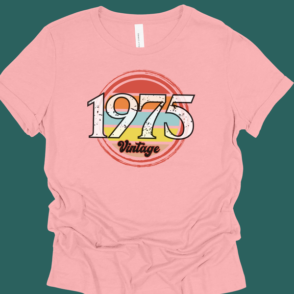 Custom Vintage Birth Year Tee Shirt