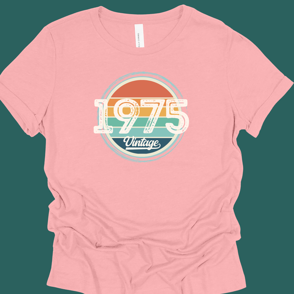 Custom Vintage Birth Year Tee Shirt