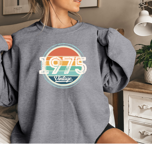 Custom Vintage Birth Year Sweatshirt