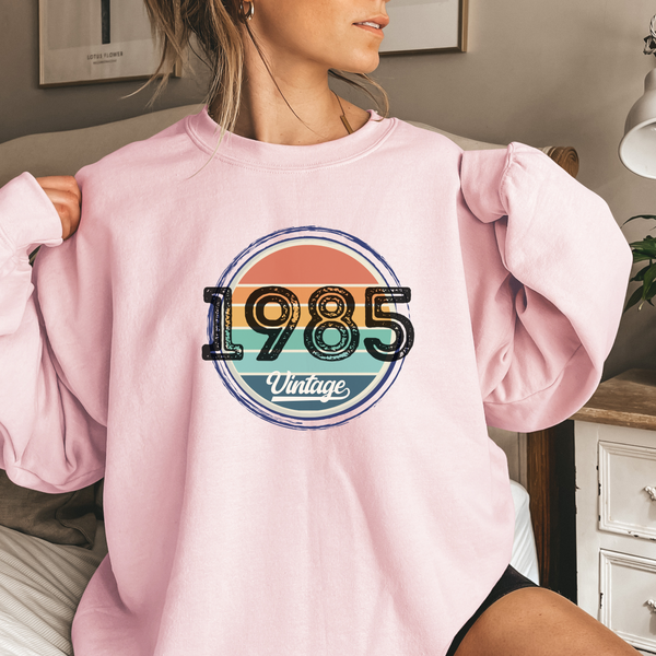 Custom Vintage Birth Year Sweatshirt