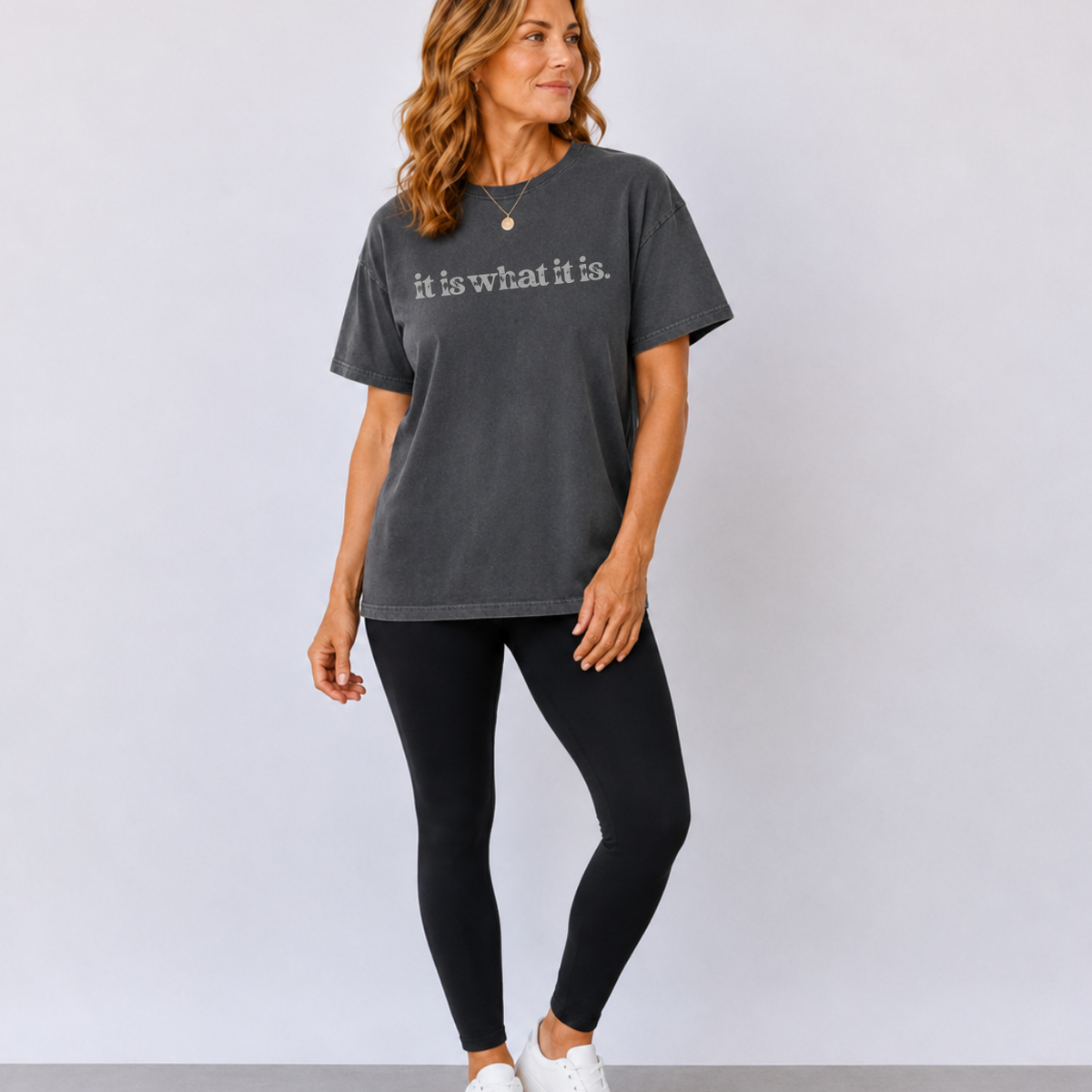 'It is what it is' Black Pepper Tee